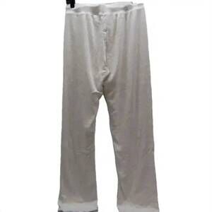NEW PERFECTWHITETEE women's sweater rib knit straight leg pants in light grey